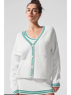 NWT Alo Yoga Tennis Club cardigan